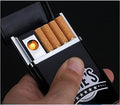 🔥 Stylish 2-in-1 USB Rechargeable Cigarette Case with Lighter 🔥